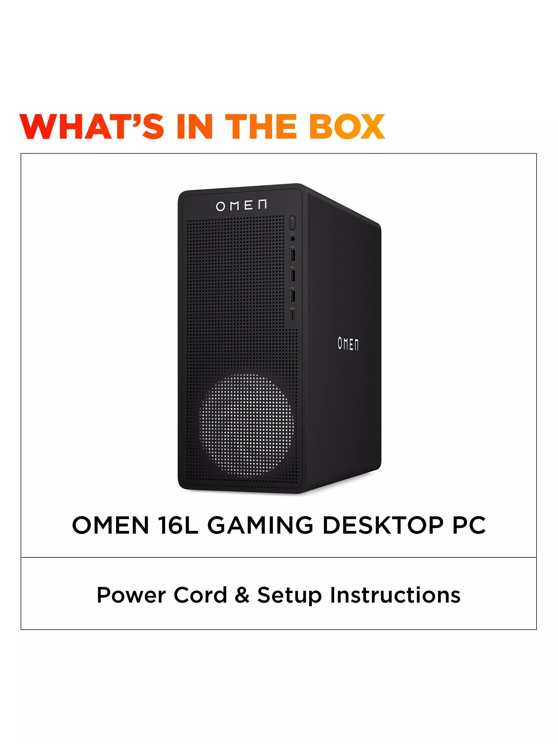 HP OMEN 16L gaming desktop, imported from the UK