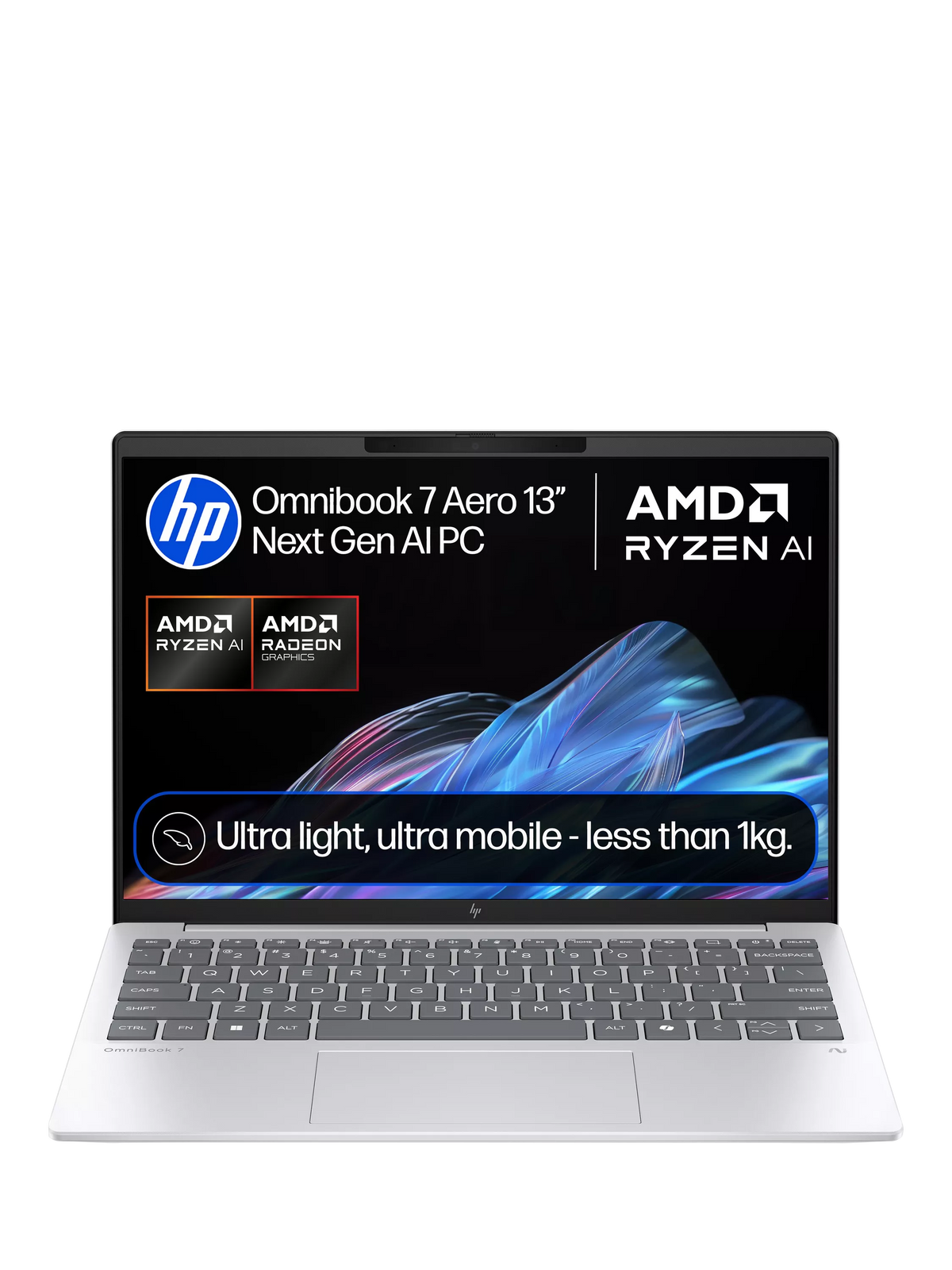 HP OmniBook 7 Aero laptop 13.3-inch, UK version