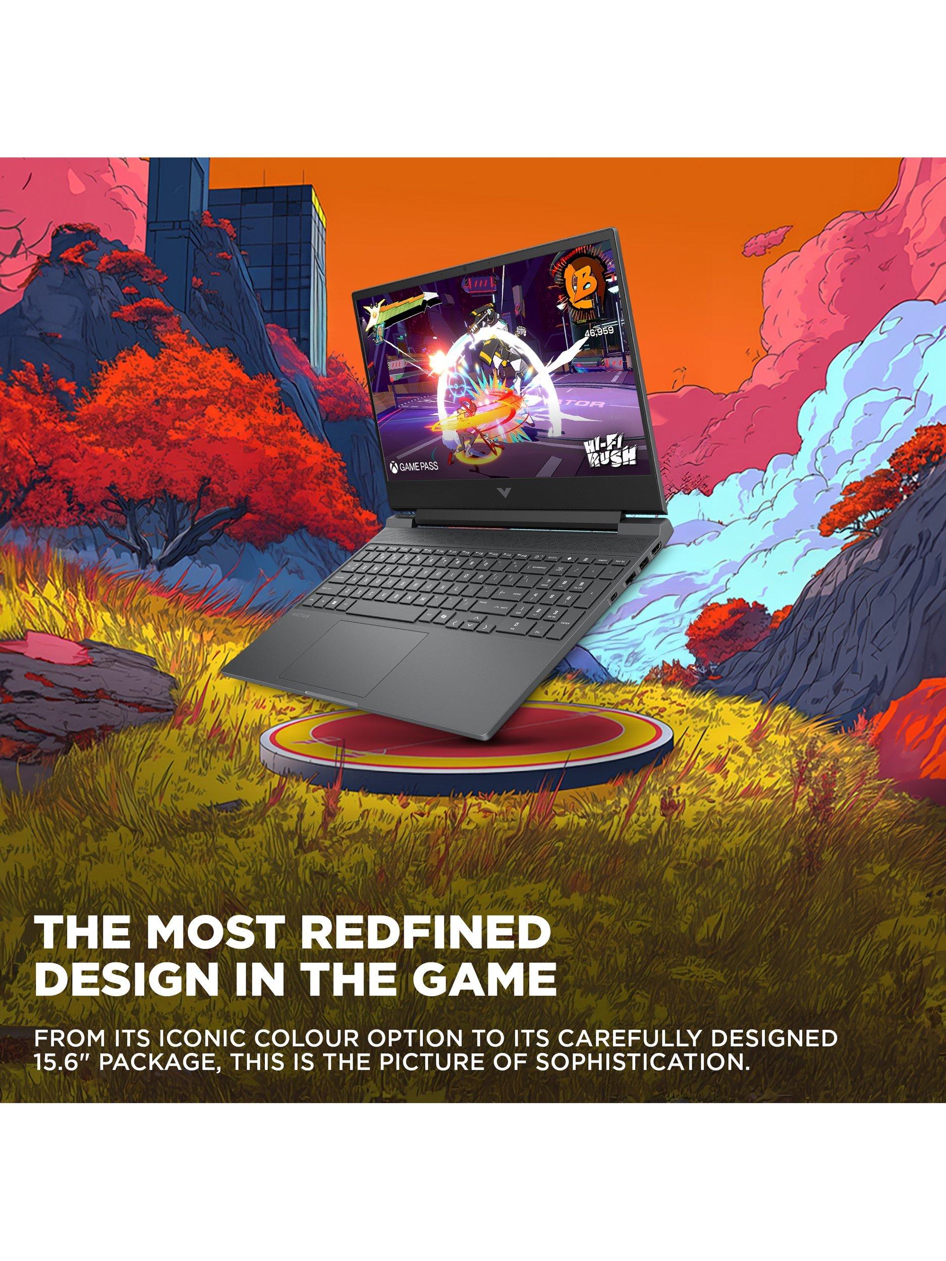 HP Victus 15 gaming laptop Mica Silver 15.6 inch (British brand)