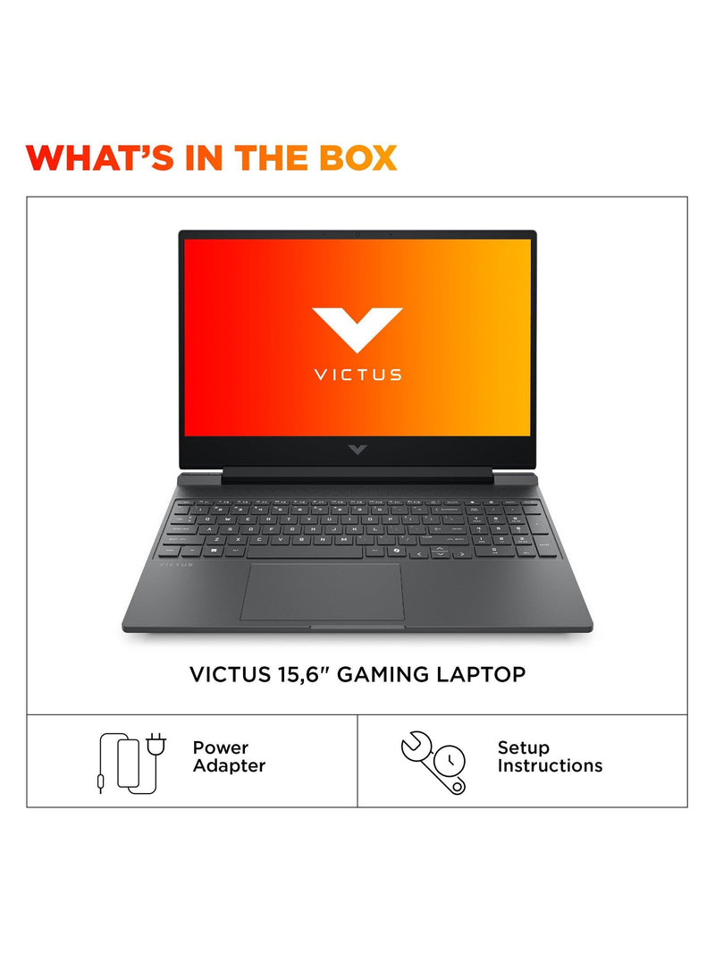 HP Victus 15 gaming laptop Mica Silver 15.6 inch (British brand)