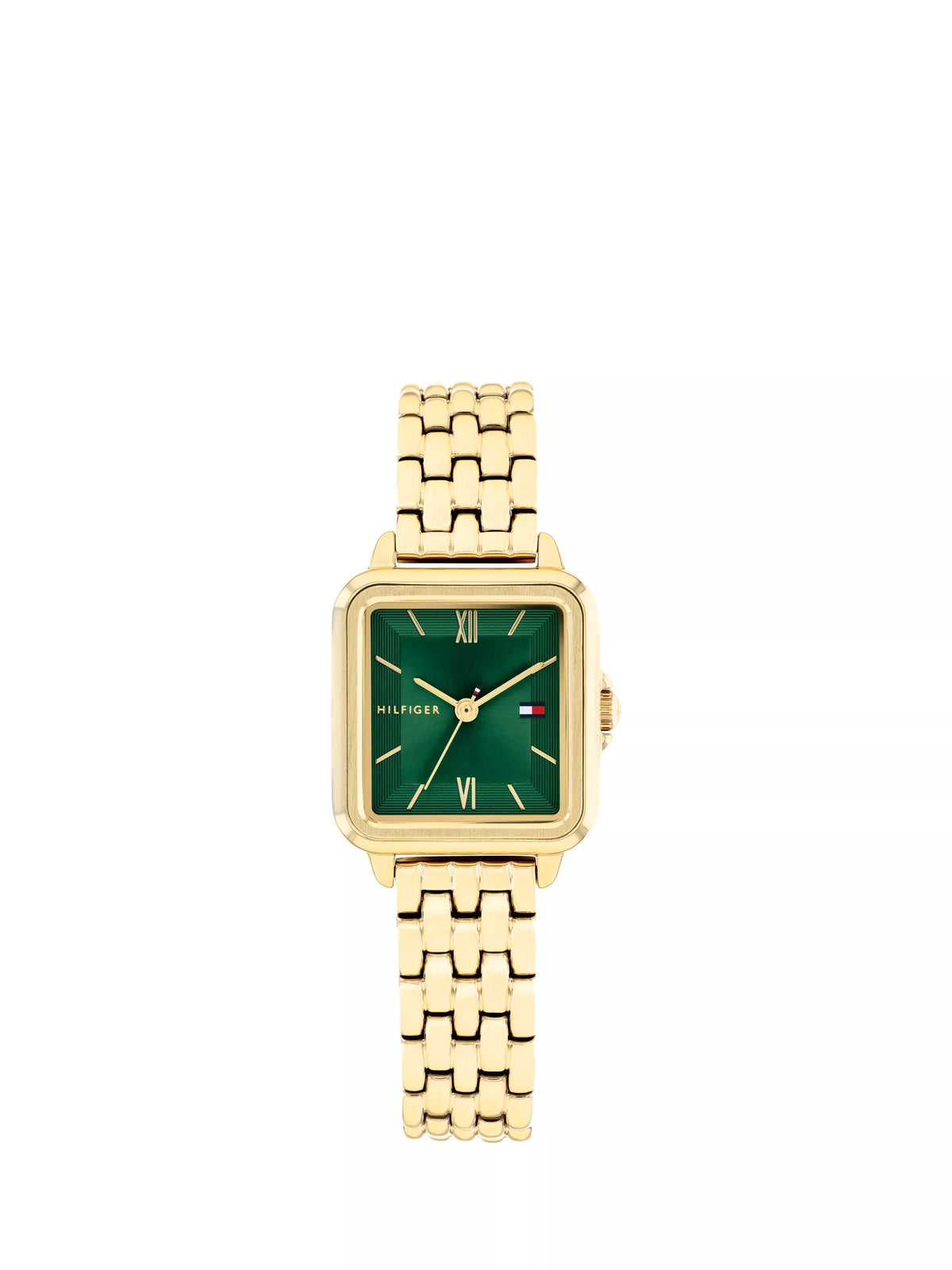 Tommy Hilfiger women's gold bracelet watch emerald dial - British product