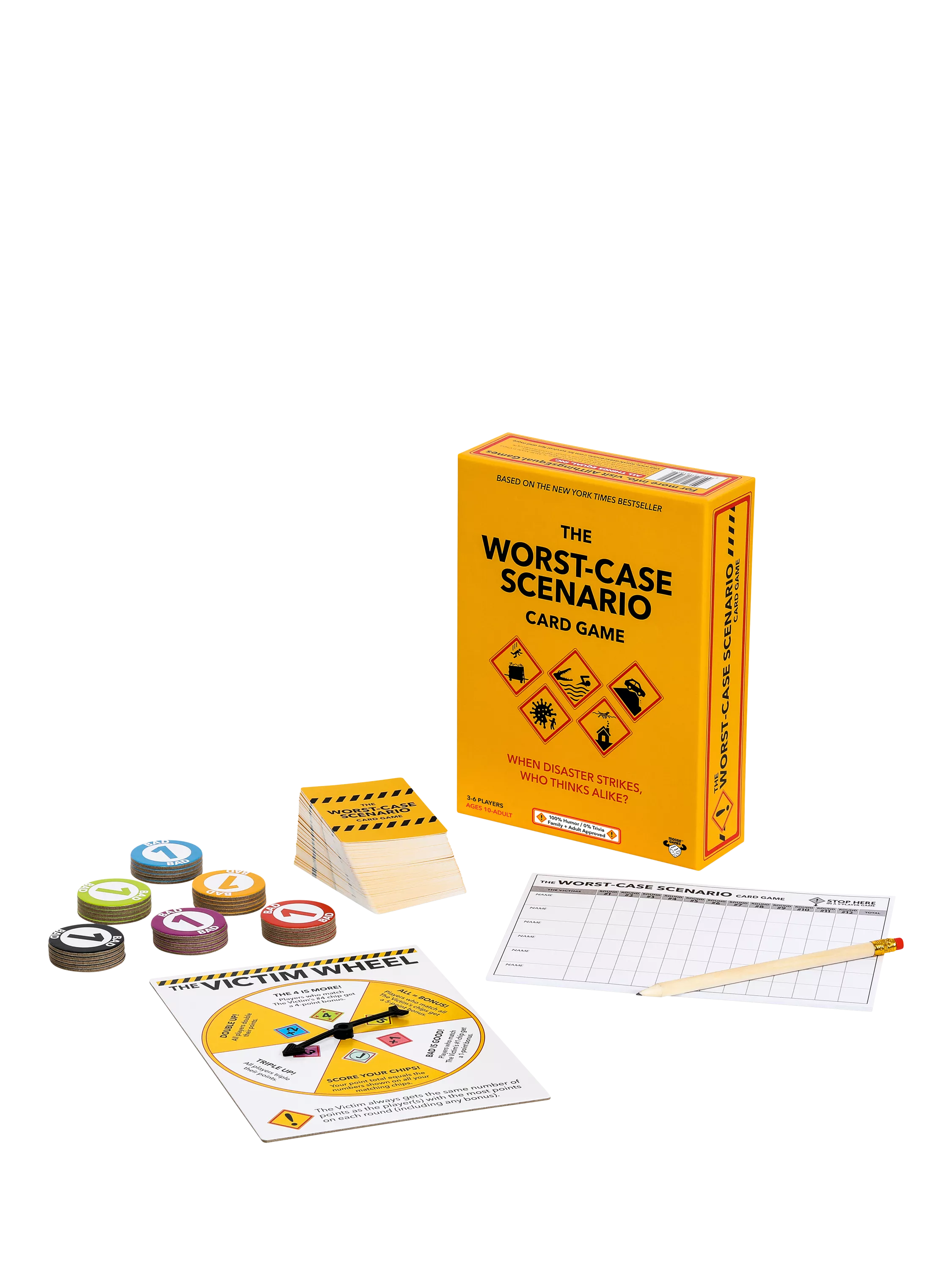 Moose Games Worst Case Scenario party game, UK version