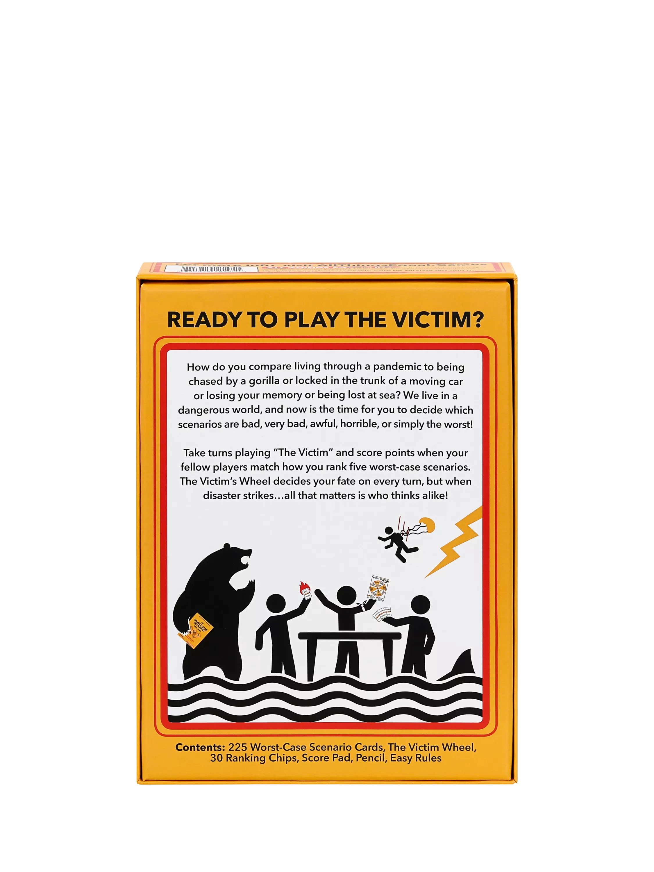 Moose Games Worst Case Scenario party game, UK version