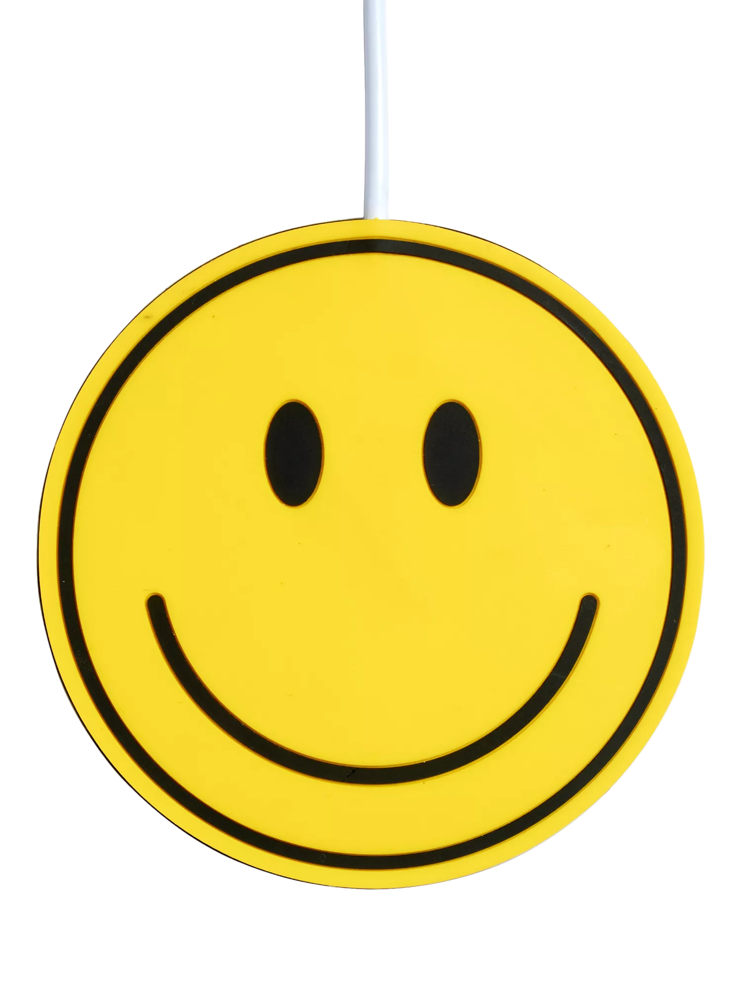 Mustard Happy Face cup warmer yellow, imported from the UK