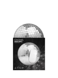 Mustard disco ball mouse mat silver 21cm, imported from the UK