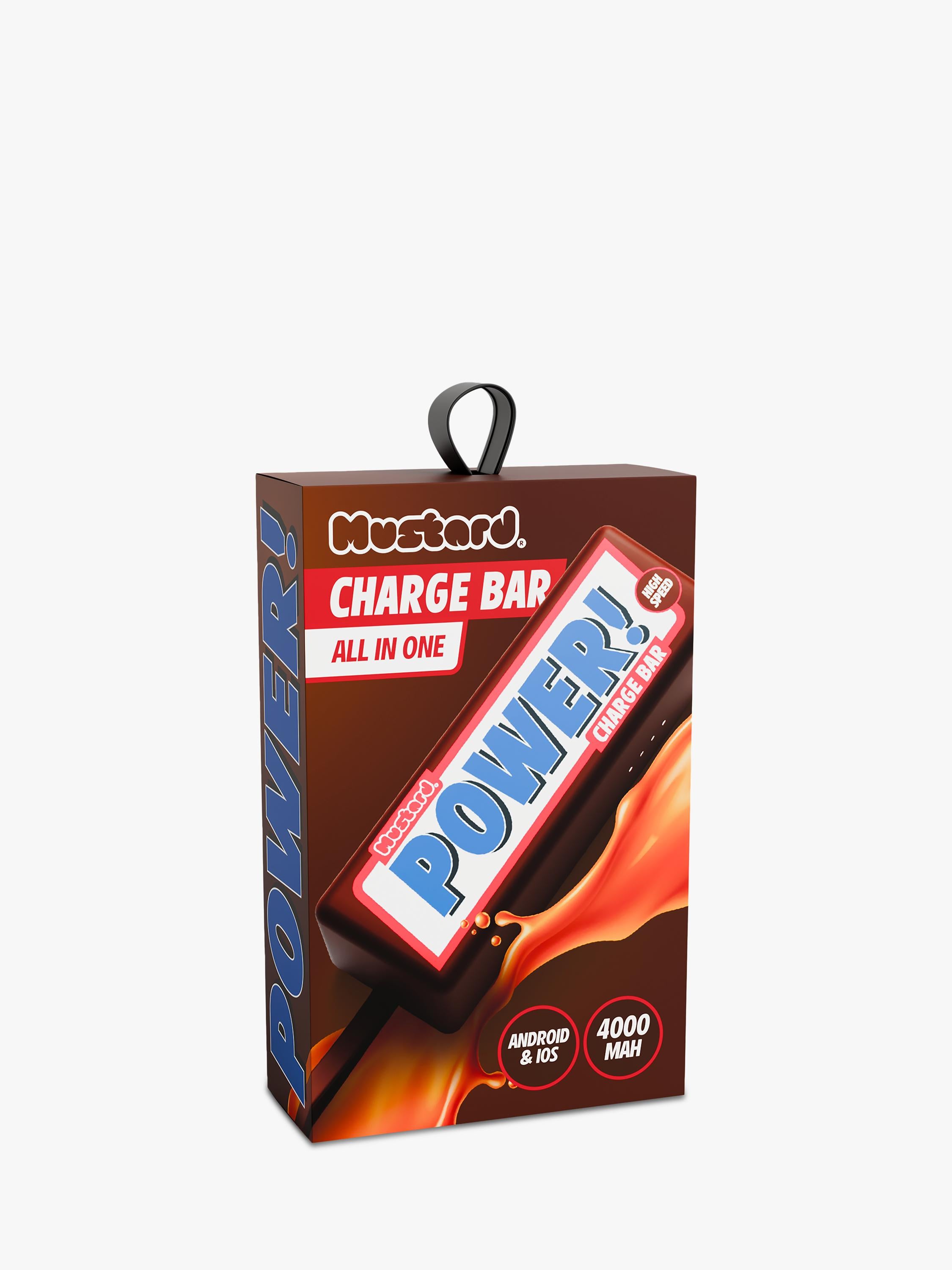 Mustard chocolate bar power charger brown portable (British brand)