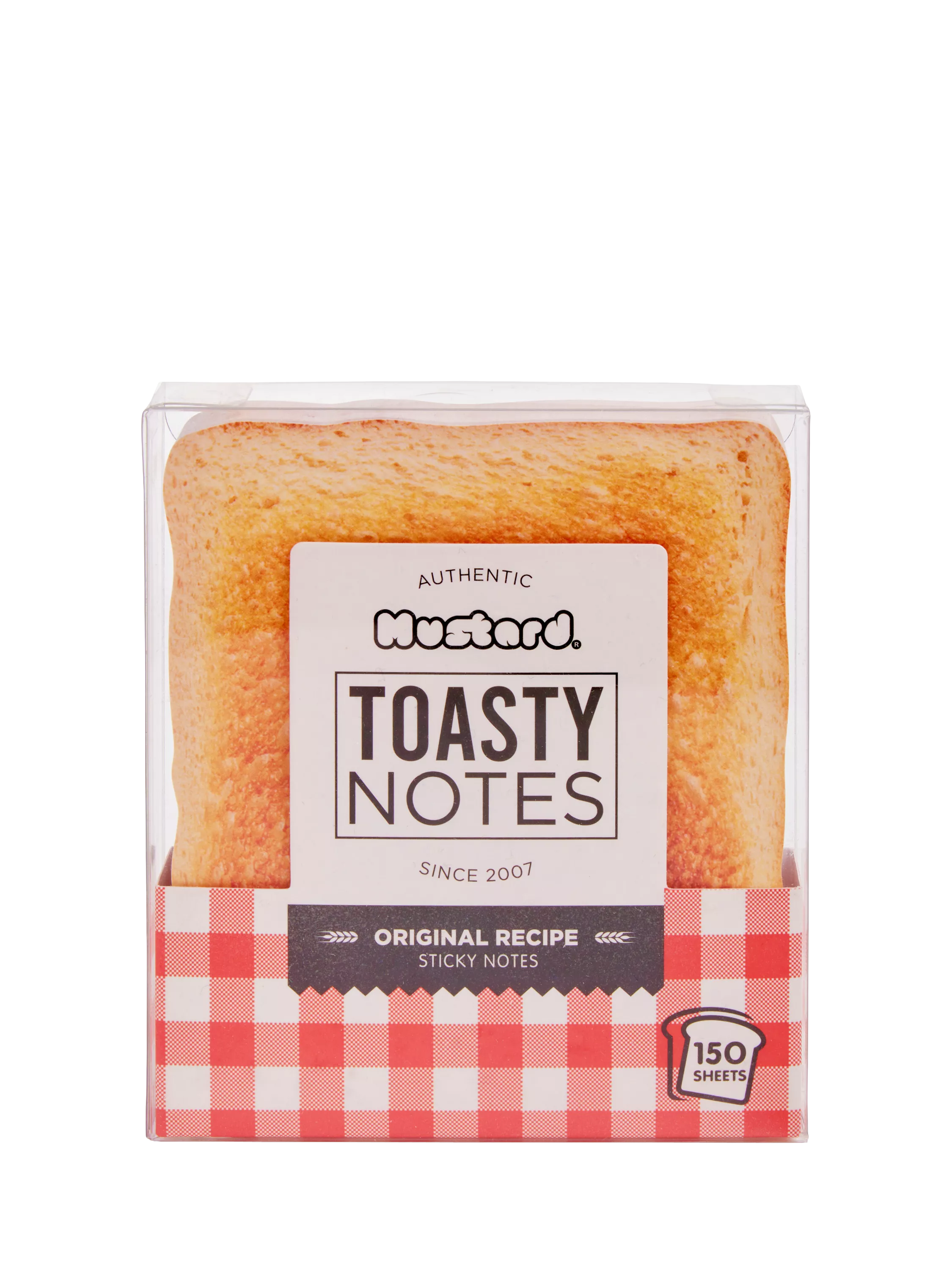 Mustard yellow toasty notepad, imported from the UK