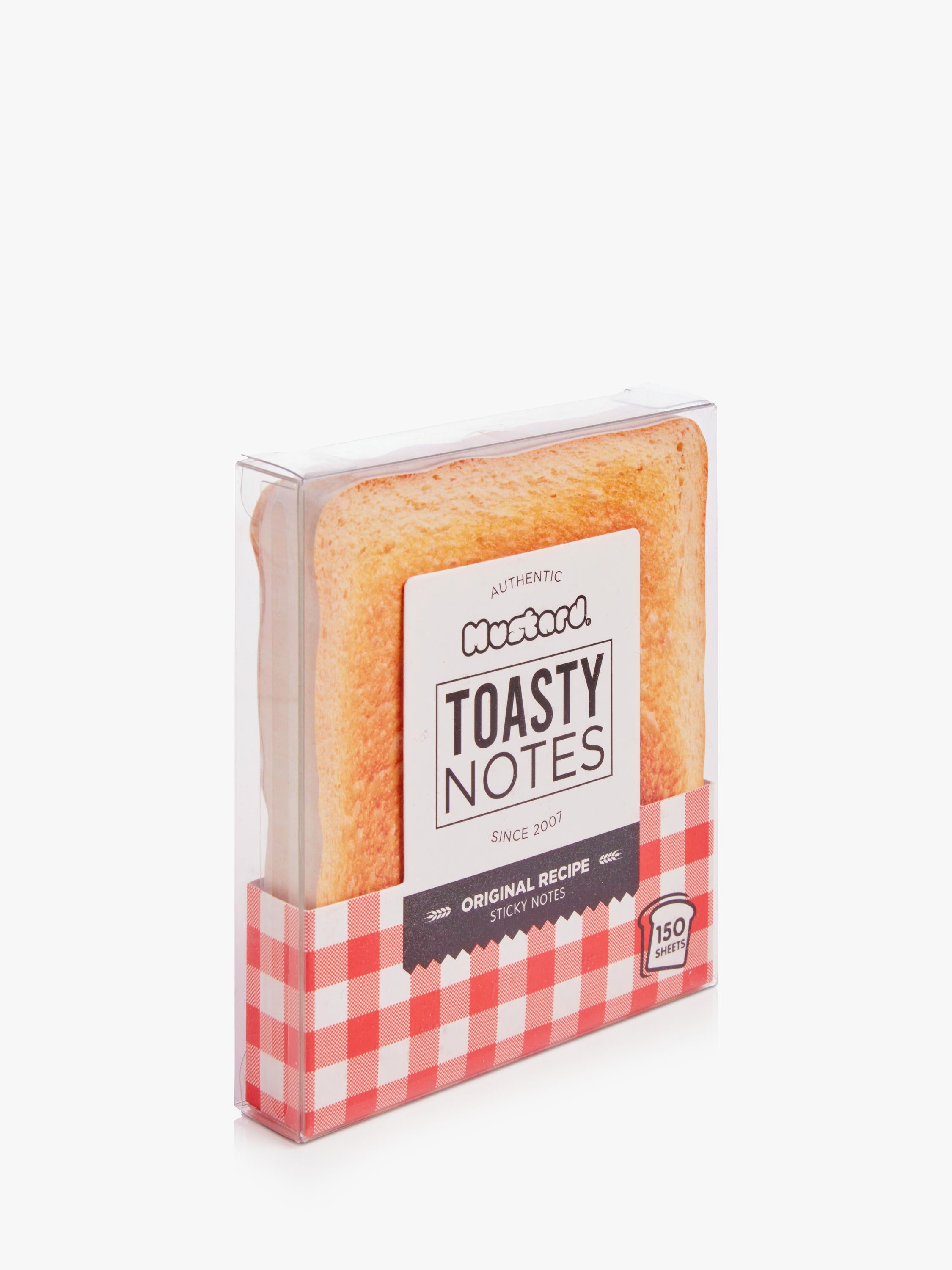 Mustard yellow toasty notepad, imported from the UK