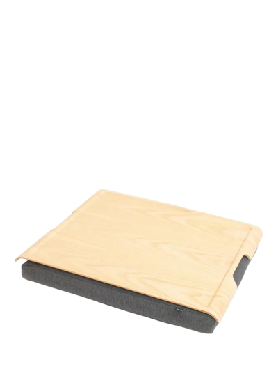 John Lewis Bosign Large Anti-Slip Ash Veneer Top Lap Tray, 46cm- Buy online at McGrocer
