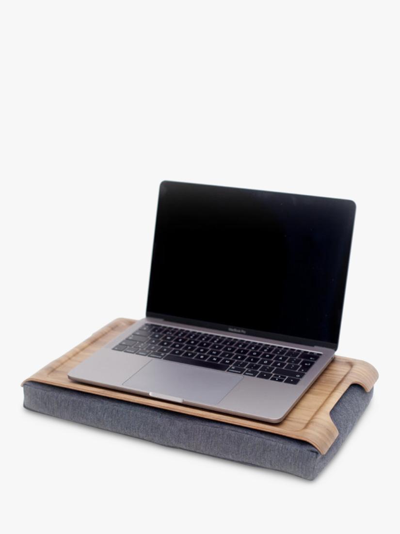 Bosign mini anti-slip walnut veneer lap tray 43cm, imported from the UK