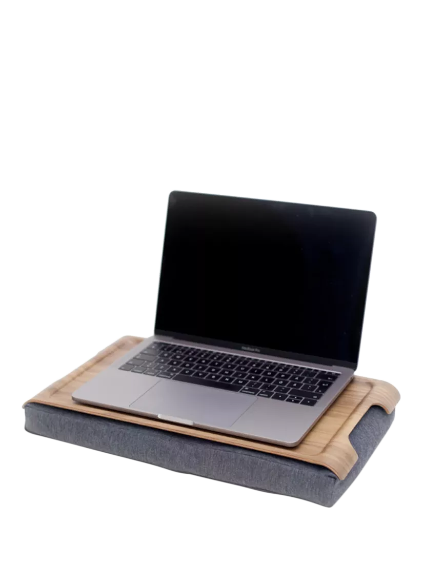 Bosign mini anti-slip walnut veneer lap tray 43cm, imported from the UK