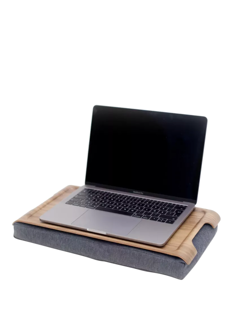 Bosign mini anti-slip walnut veneer lap tray 43cm, imported from the UK