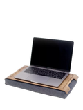 Bosign mini anti-slip walnut veneer lap tray 43cm, imported from the UK