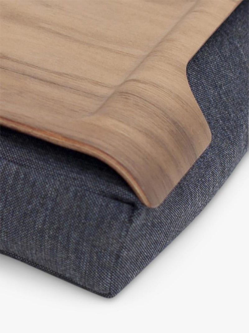 Bosign mini anti-slip walnut veneer lap tray 43cm, imported from the UK