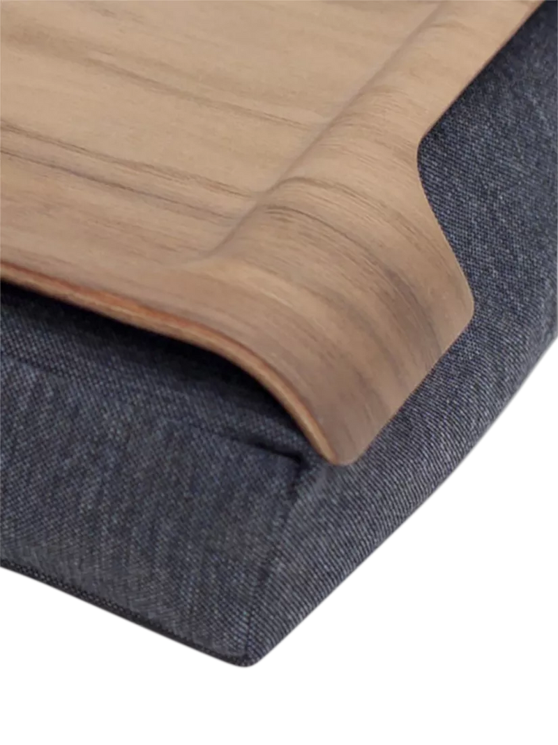 Bosign mini anti-slip walnut veneer lap tray 43cm, imported from the UK