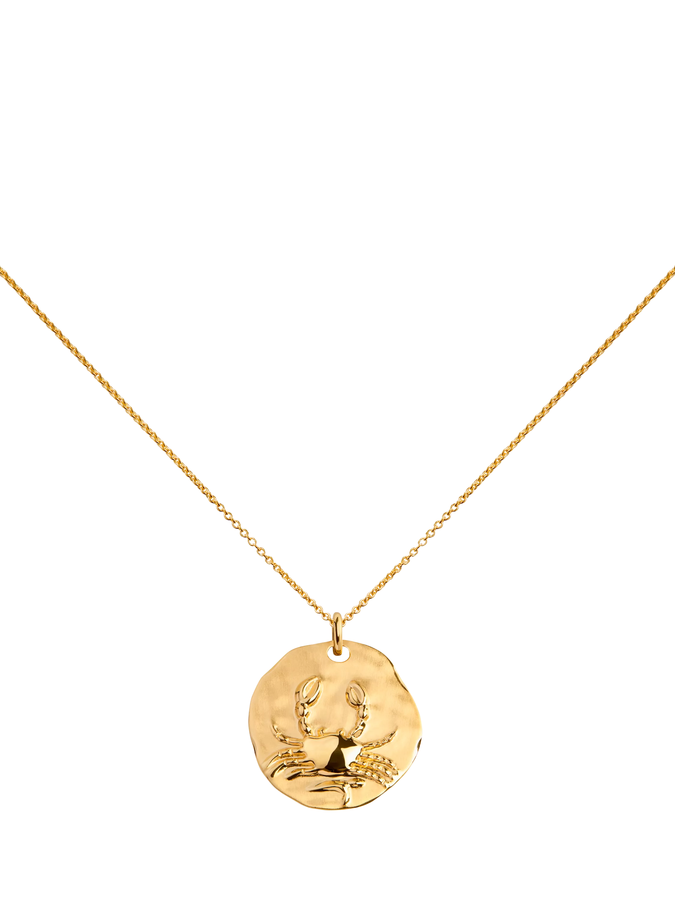 Monica Vinader Zodiac Pendant Necklace, Gold