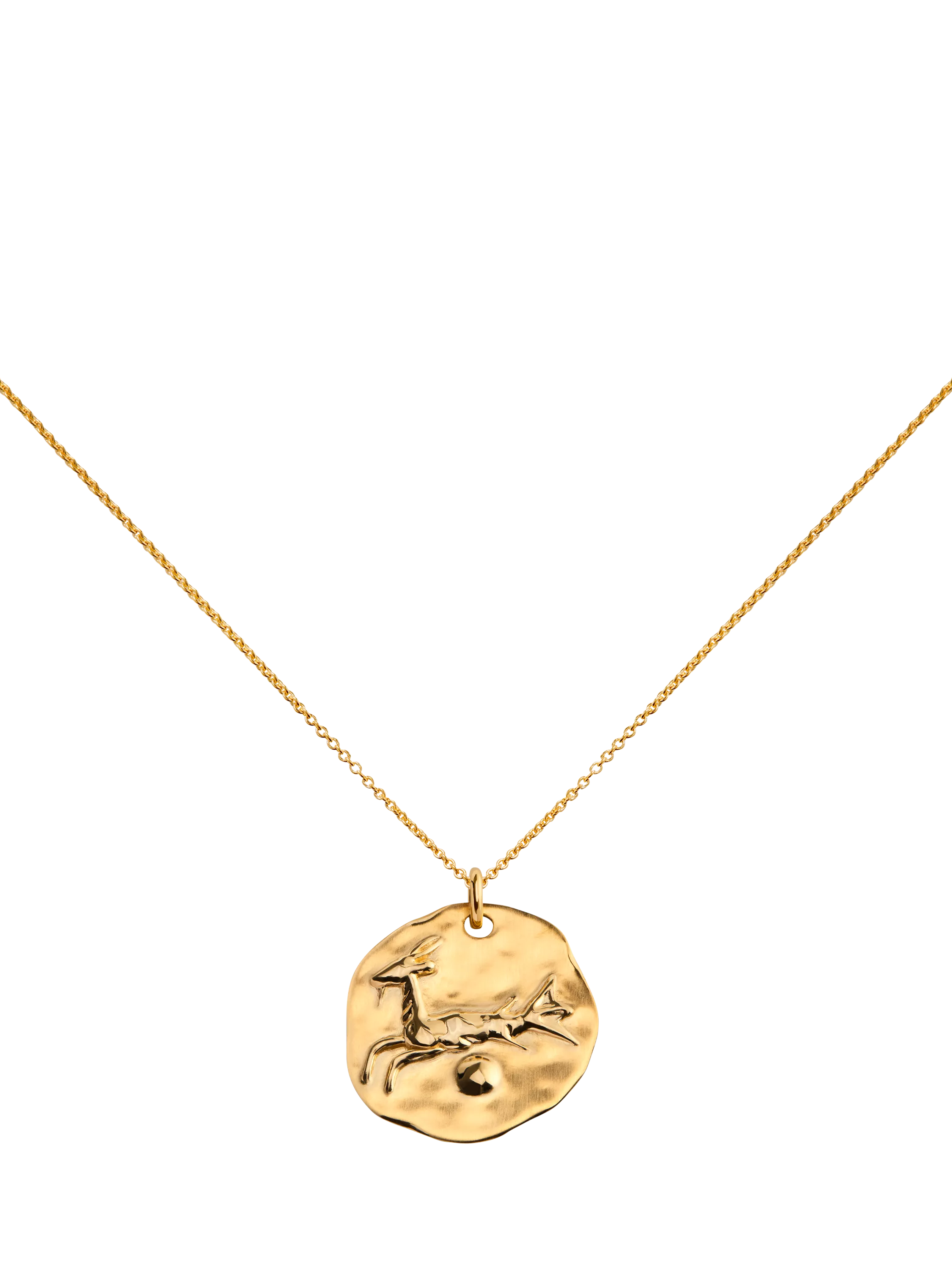 Monica Vinader Zodiac Pendant Necklace, Gold