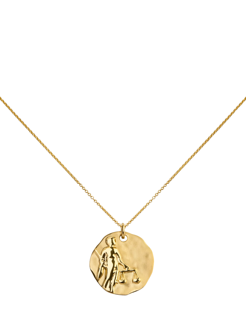 Monica Vinader Zodiac Pendant Necklace, Gold