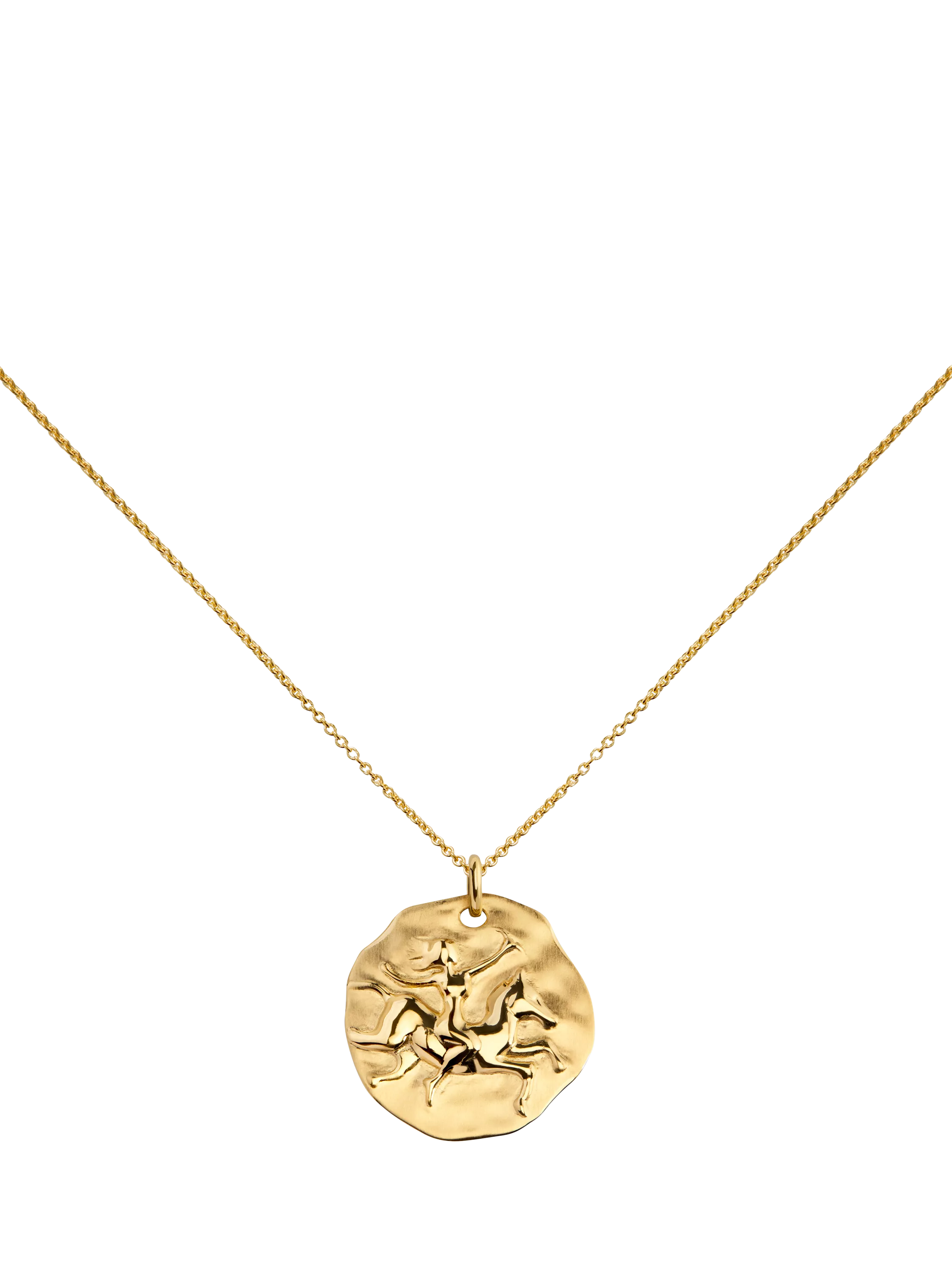 Monica Vinader Zodiac Pendant Necklace, Gold