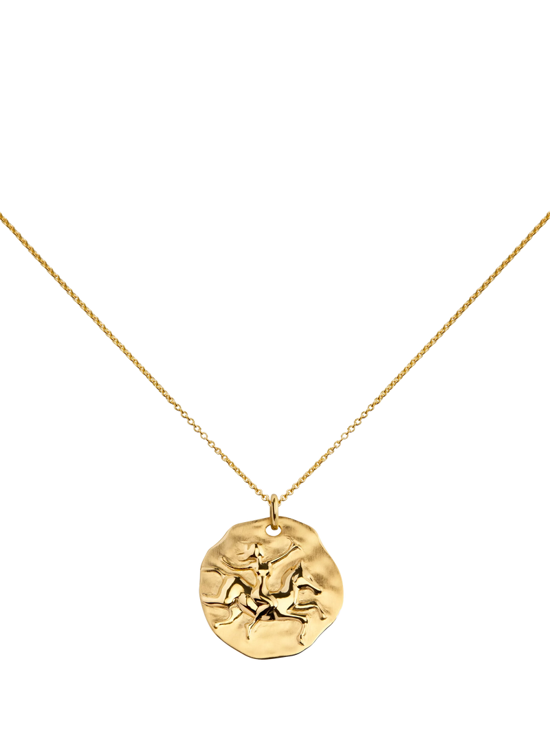 Monica Vinader Zodiac Pendant Necklace, Gold