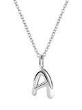 DPT Antwerp diamond initial charm necklace silver, UK version
