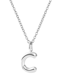 DPT Antwerp Diamond Initial Charm Necklace, Silver