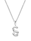 DPT Antwerp Diamond Initial Charm Necklace, Silver