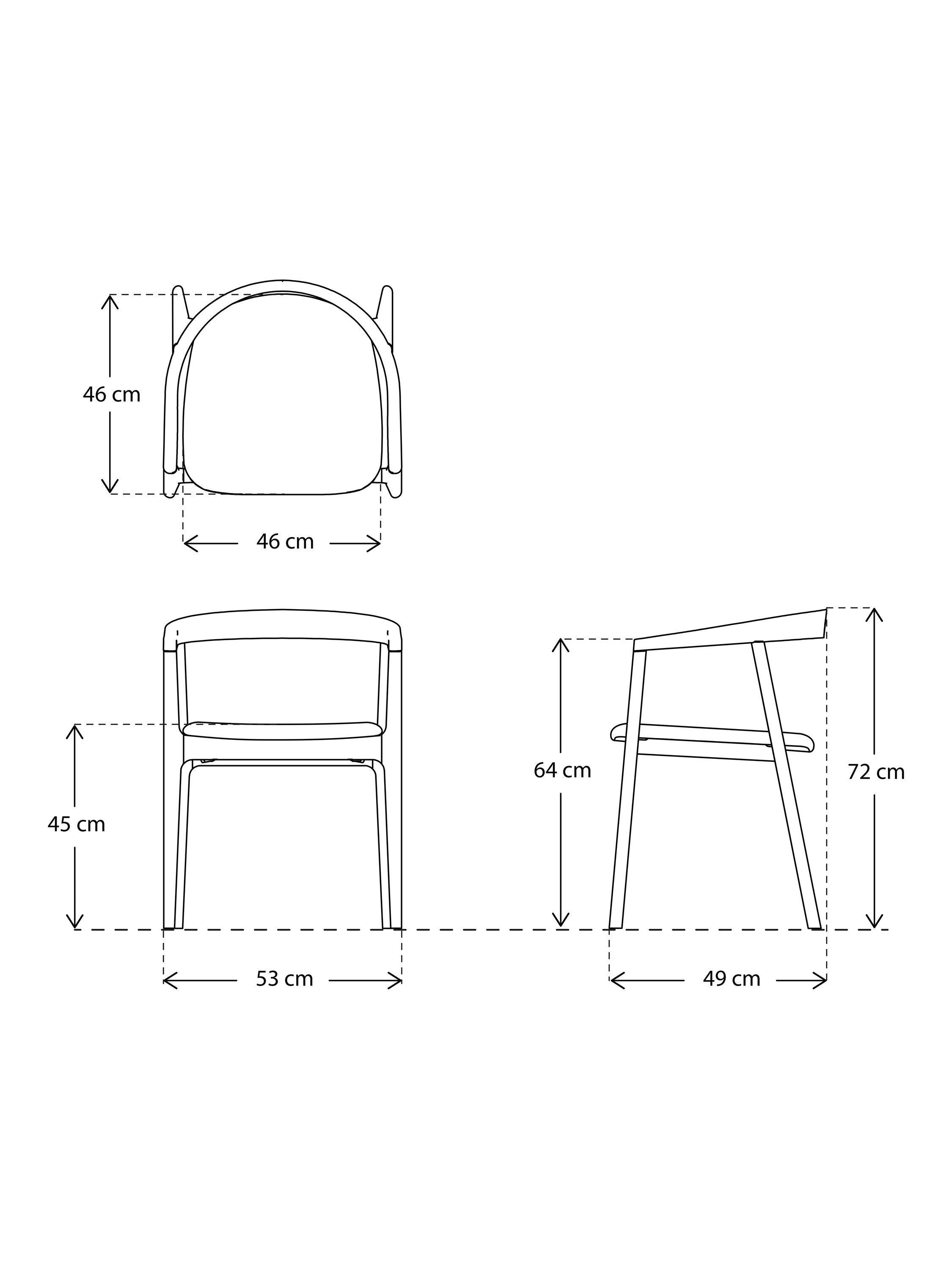 Swyft dining chair set of 2 solid white oak, imported from the UK