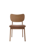 Swyft oak maple leather dining chair set of 2 (British brand)