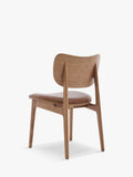 Swyft oak maple leather dining chair set of 2 (British brand)