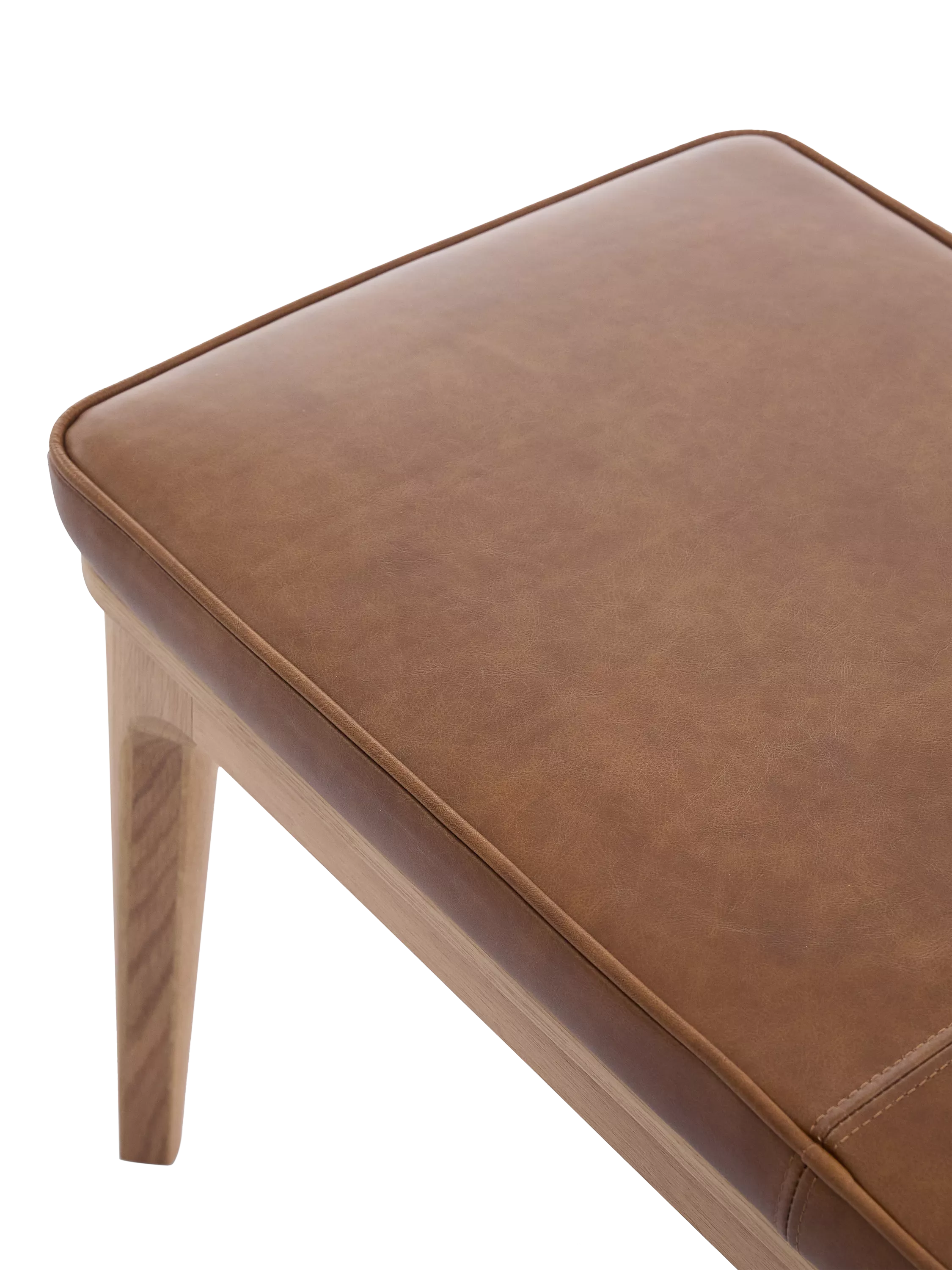 Swyft Dining Bench Oak/Maple Leather 140cm (British brand)