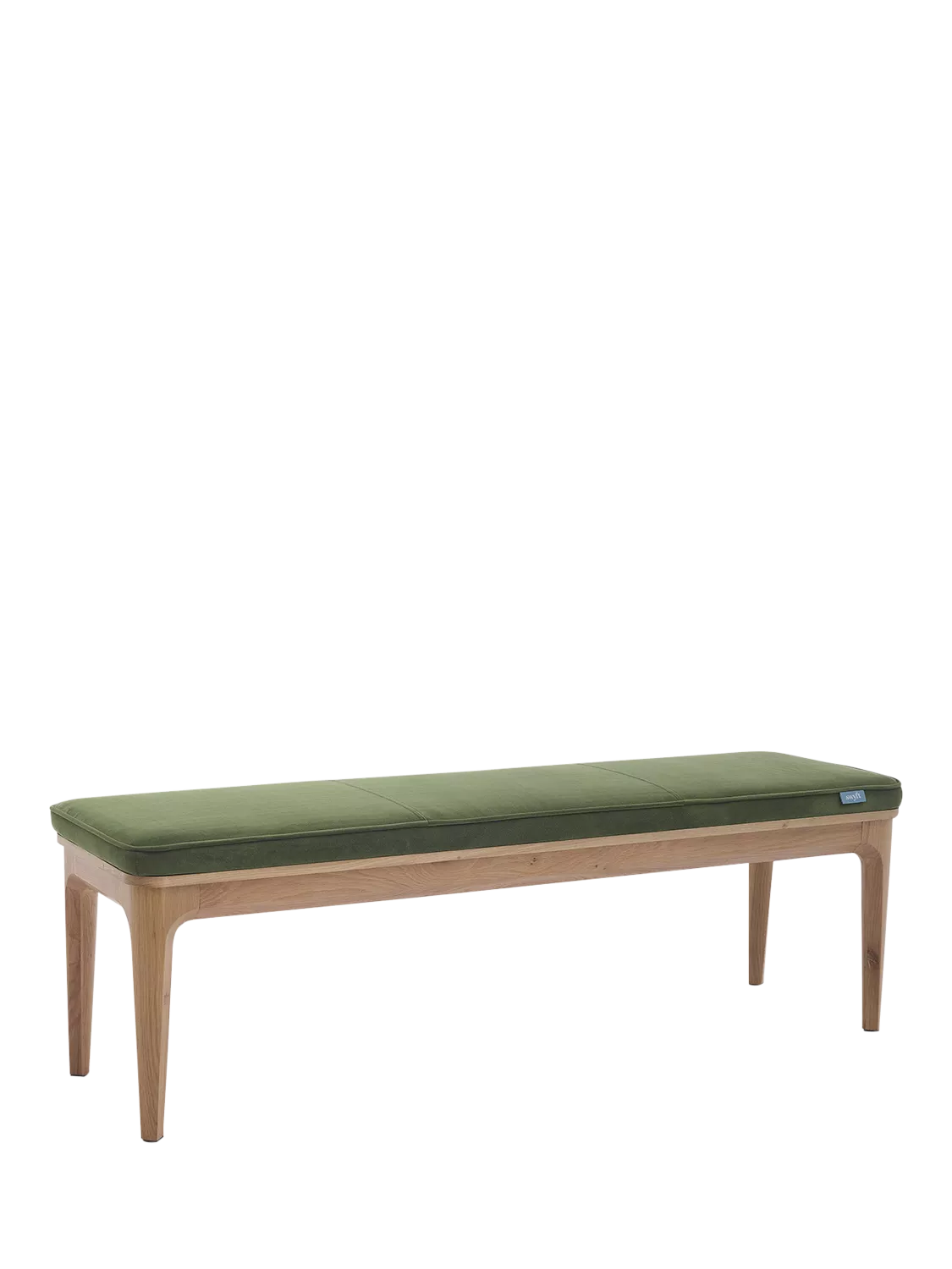 Swyft Model 01 dining bench in Oak/Velvet Vine (British brand)