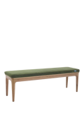 Swyft Model 01 dining bench in Oak/Velvet Vine (British brand)