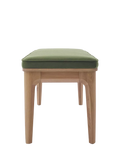 Swyft Model 01 dining bench in Oak/Velvet Vine (British brand)