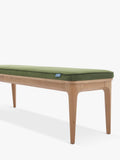 Swyft Model 01 dining bench in Oak/Velvet Vine (British brand)