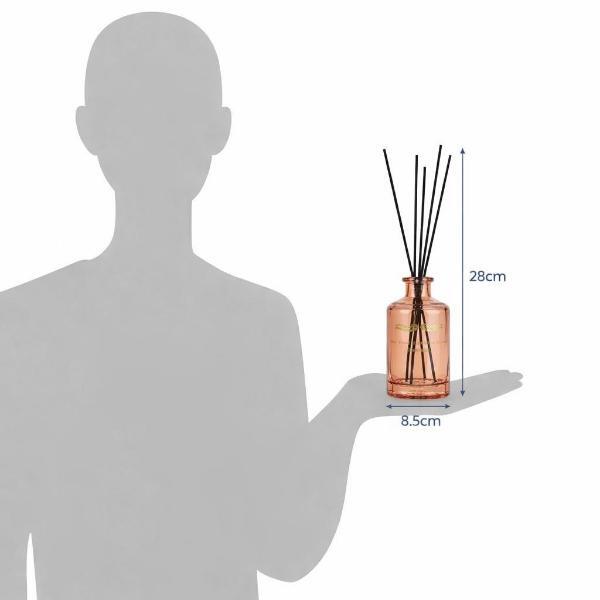 Candlelight Jhangye reed diffuser 250ml blush amber glass (British brand)