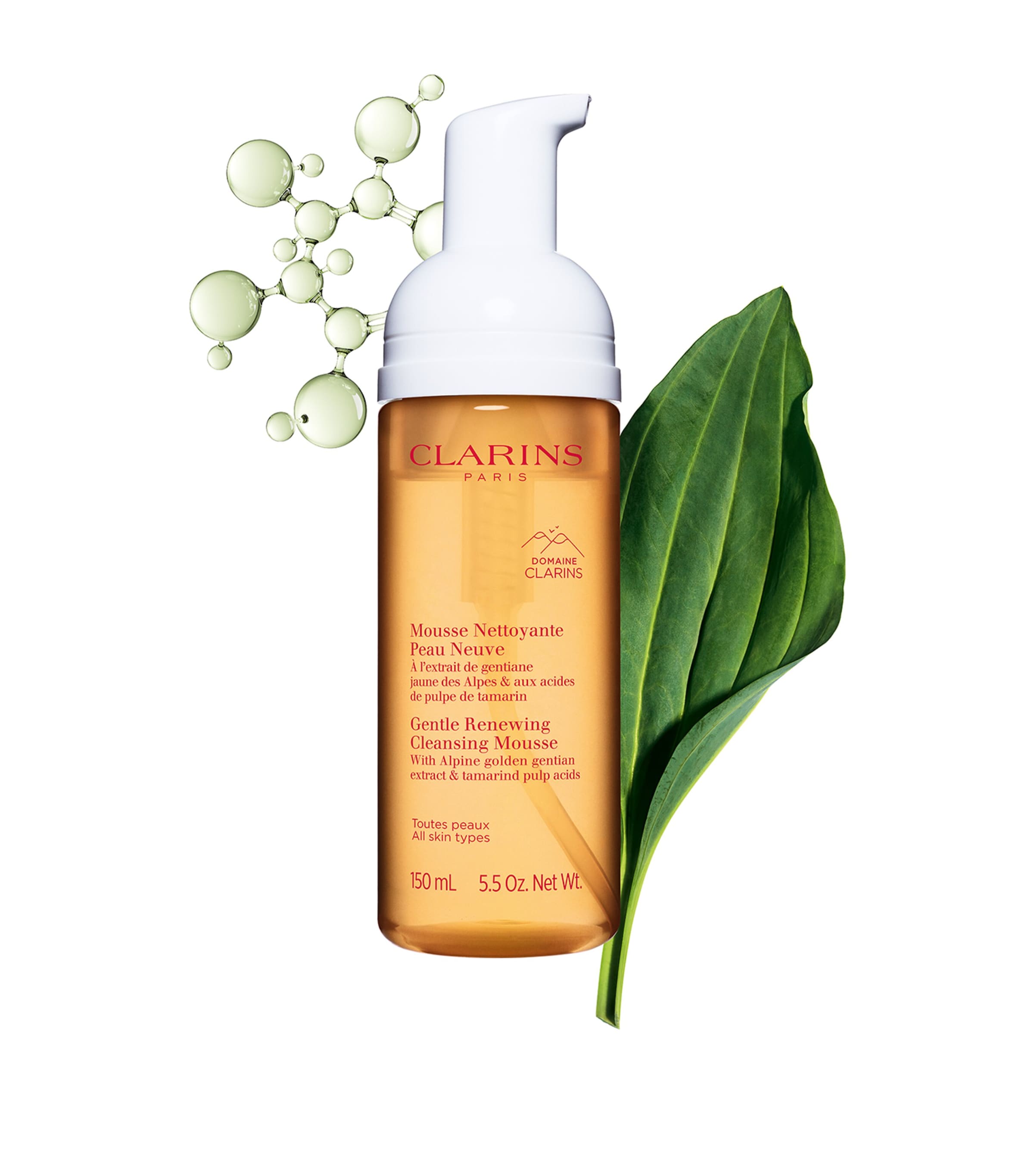 Clarins Gentle Renewing Cleansing Mousse 150ml - British product