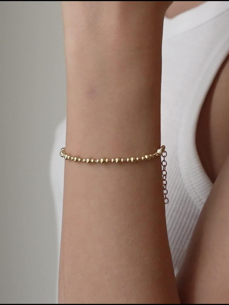 ENAMEL Copenhagen Norma bead bracelet yellow gold (British brand)