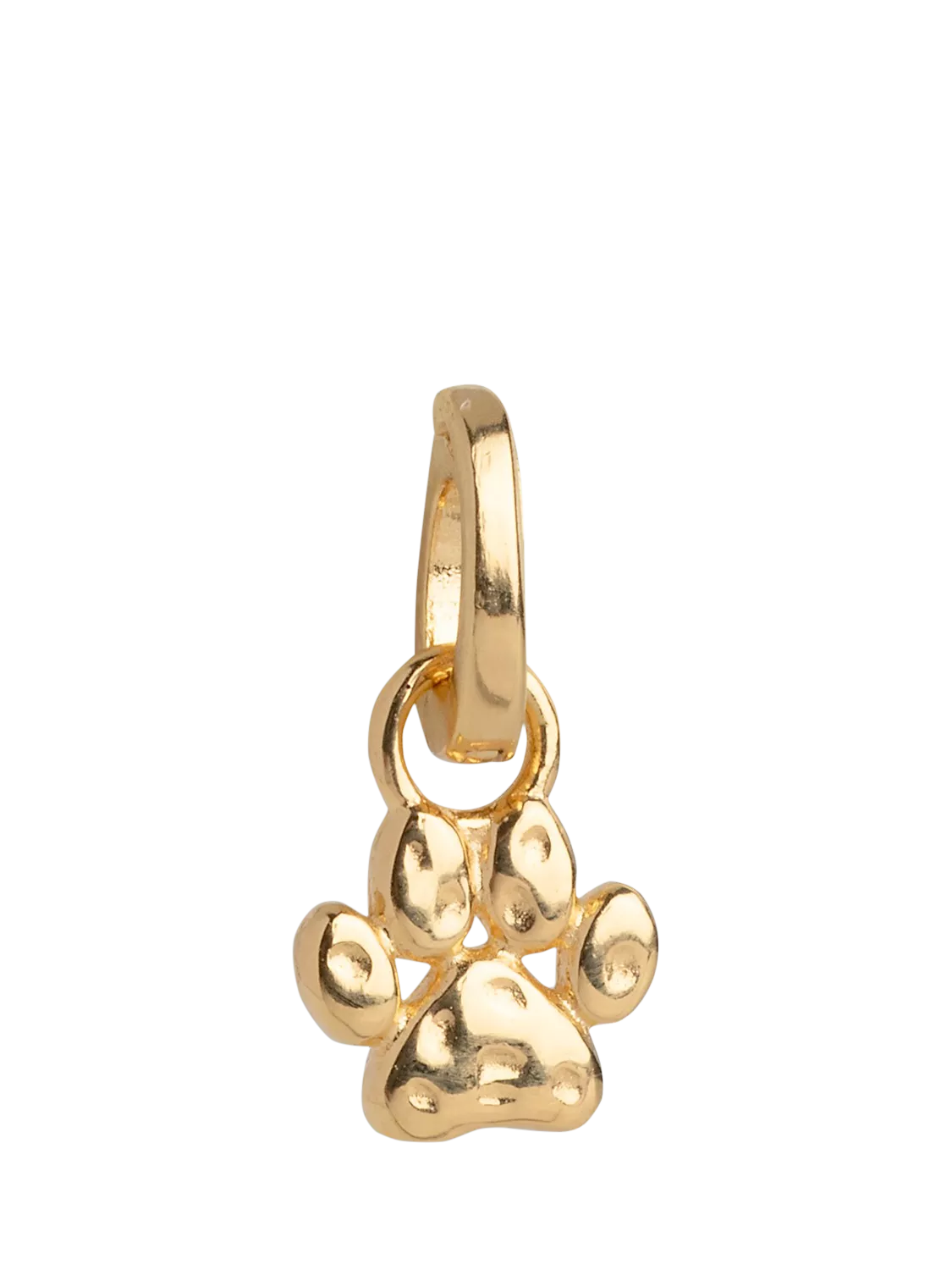 ENAMEL Sweet Paw Charm yellow gold gold plated, UK version