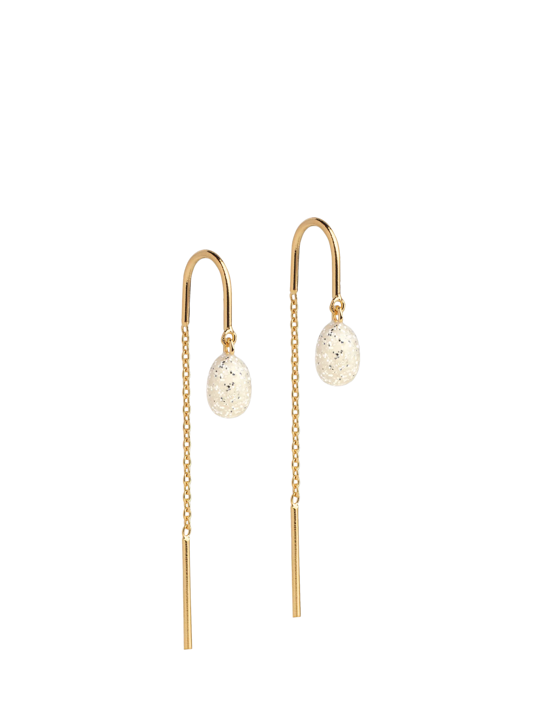 ENAMEL Copenhagen Eleanor drop earrings yellow gold - British product