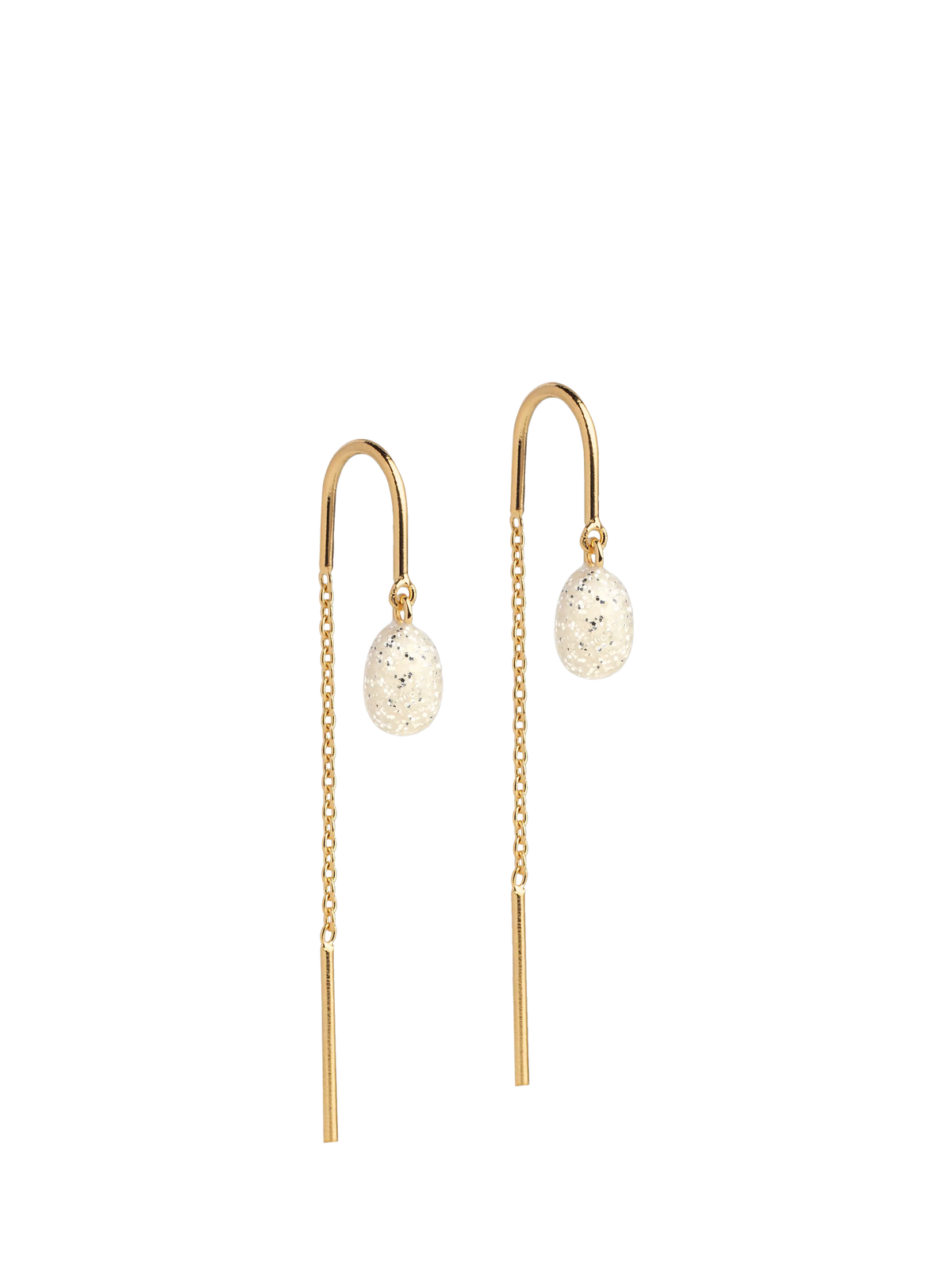 ENAMEL Copenhagen Eleanor drop earrings yellow gold - British product