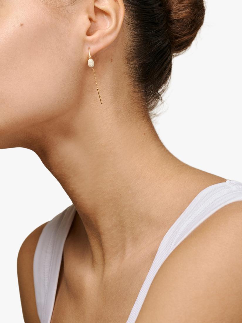 ENAMEL Copenhagen Eleanor drop earrings yellow gold - British product