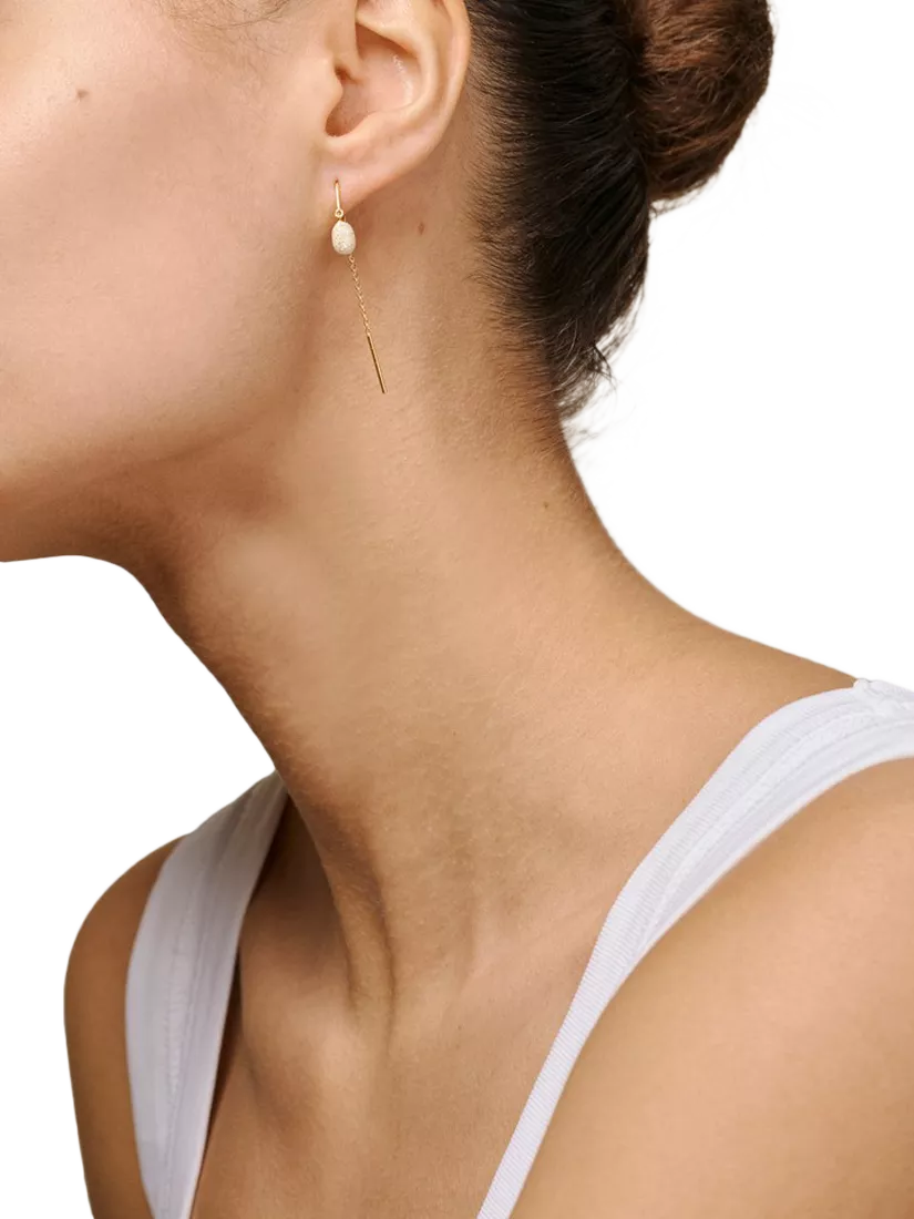 ENAMEL Copenhagen Eleanor drop earrings yellow gold - British product