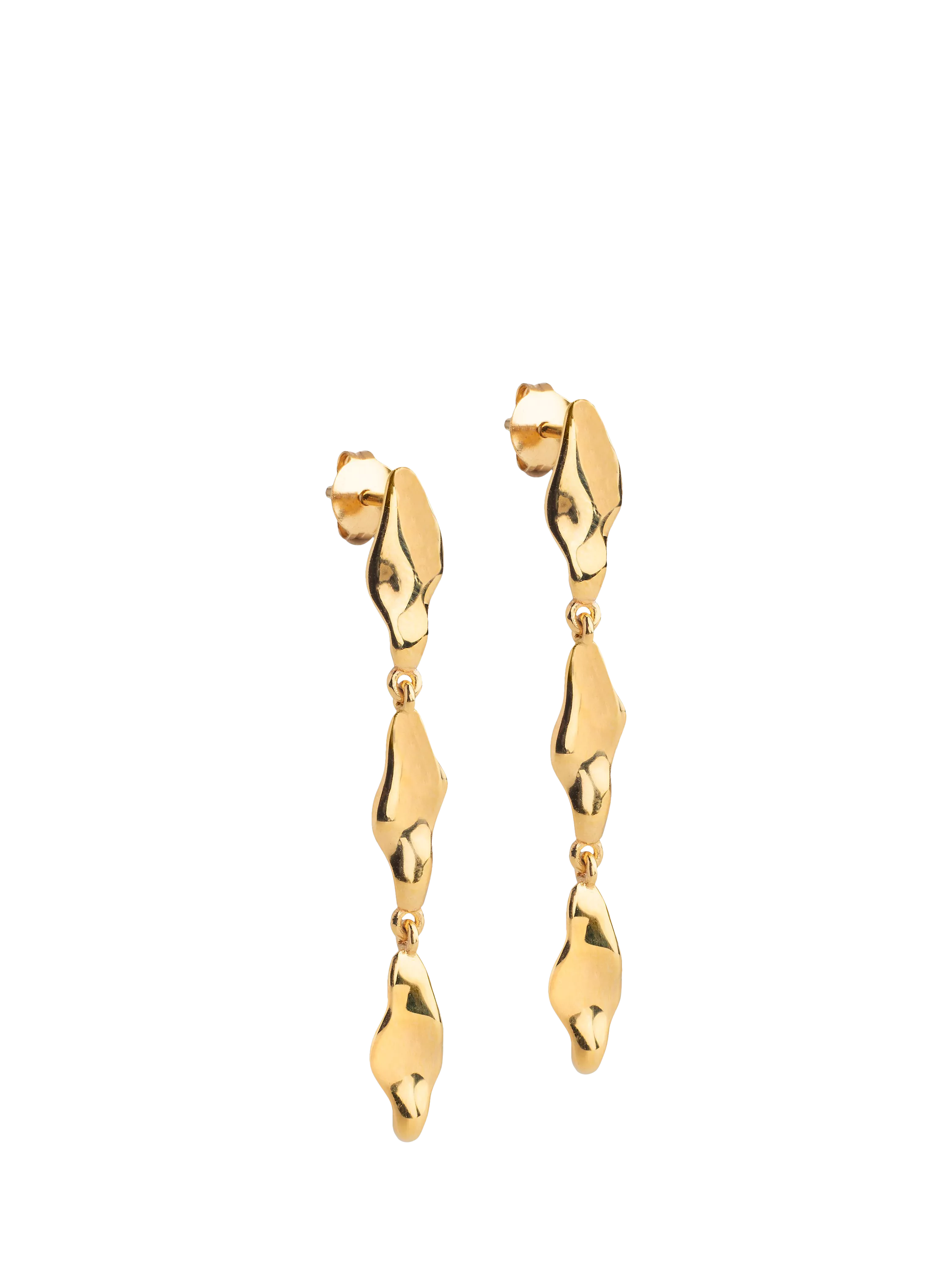 ENAMEL India Medium Earrings yellow gold - British product