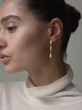 ENAMEL India Medium Earrings yellow gold - British product