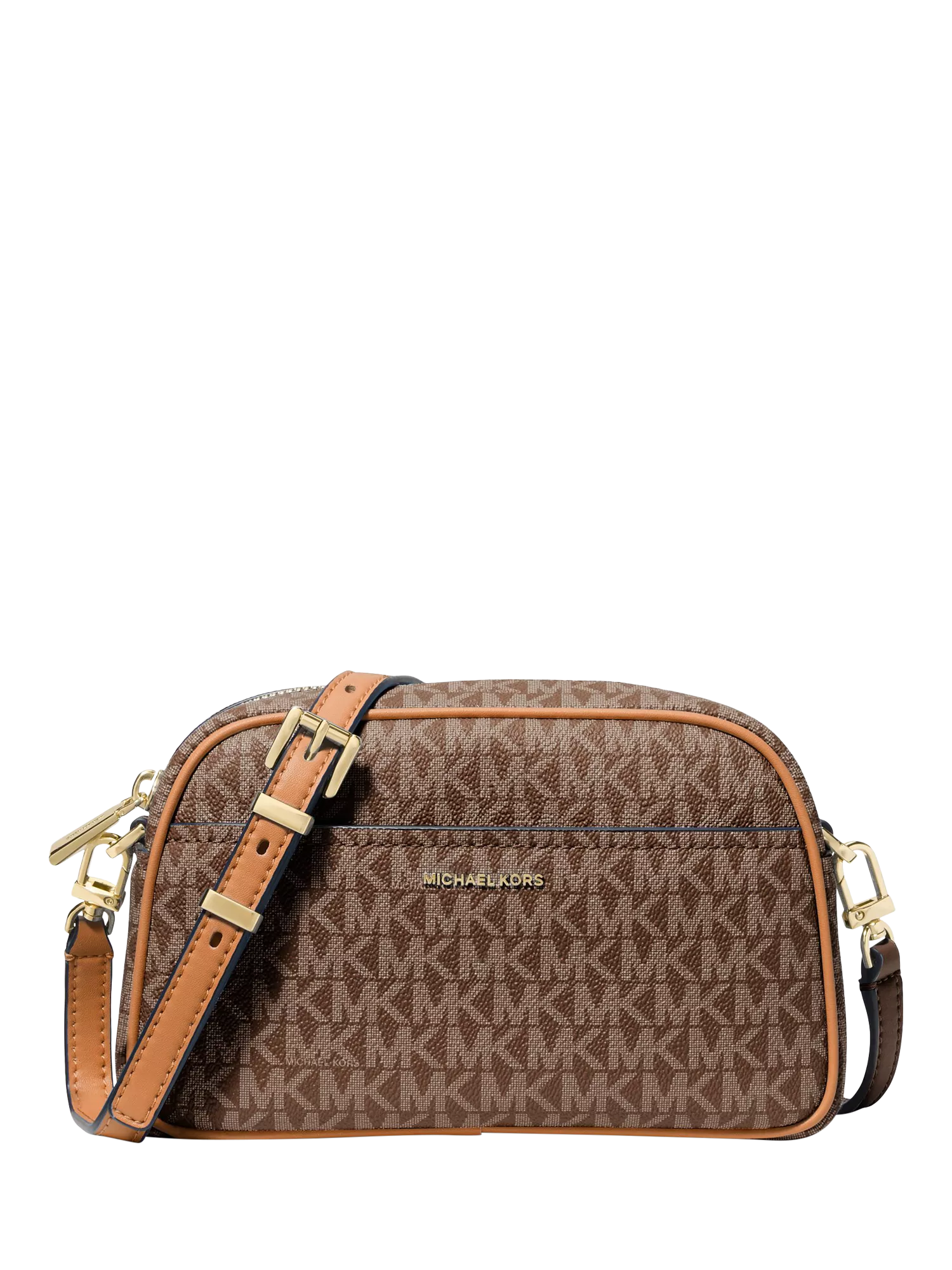 Michael Kors Jetset Logo crossbody bag brown/acorn (British brand)