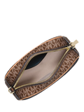 Michael Kors Jetset Logo crossbody bag brown/acorn (British brand)