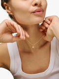 ENAMEL Copenhagen clover pendant necklace yellow gold 45cm, imported from the UK