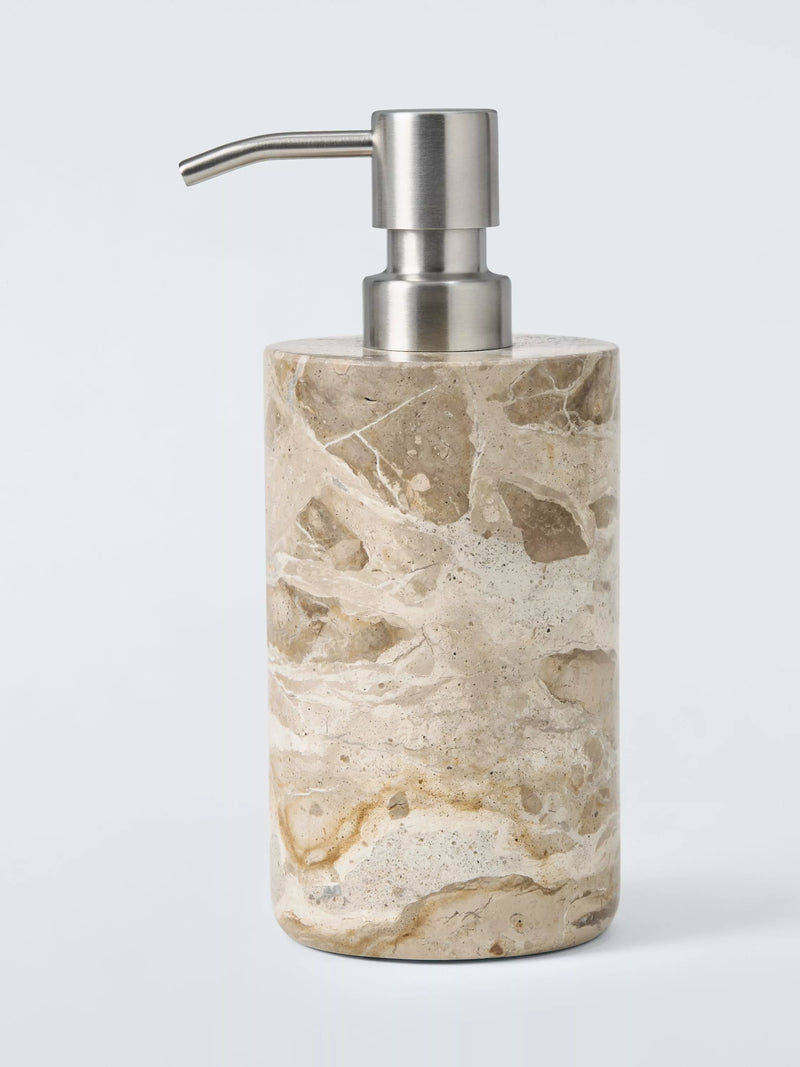 John Lewis Marble Soap Dispenser 18cm x 7.5cm