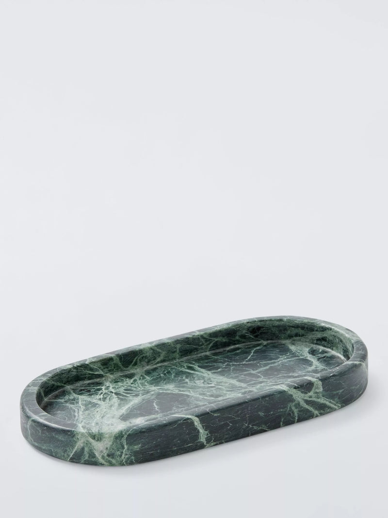 John Lewis oval marble bathroom tray 30x15cm - British product